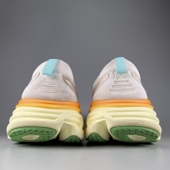 Hoka One One Bondi 8 Men’s 10.5 D Blanc De Blanc Solar Running Sneakers Shoe GUC - Picture 3 of 9